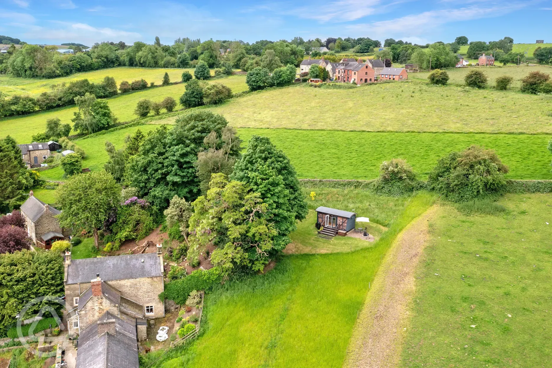 Aerial of the shepherd's hut