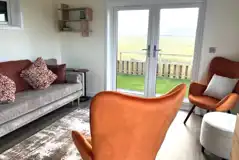 Green Law ensuite glamping pod with hot tub - living area Green Law ensuite glamping pod with hot tub - living area