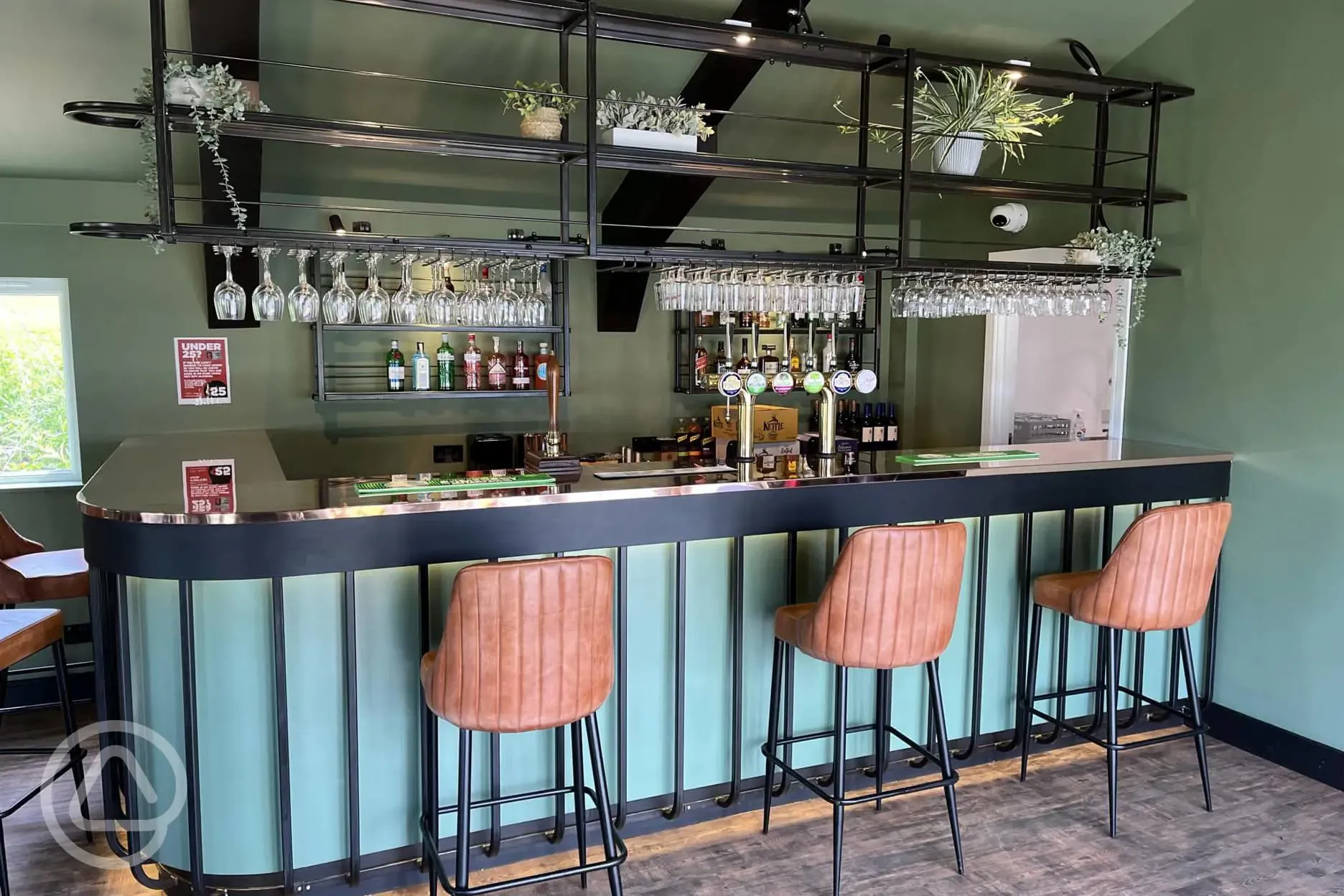 The Pub at Solley's interior, open year round with indoor and outdoor seating