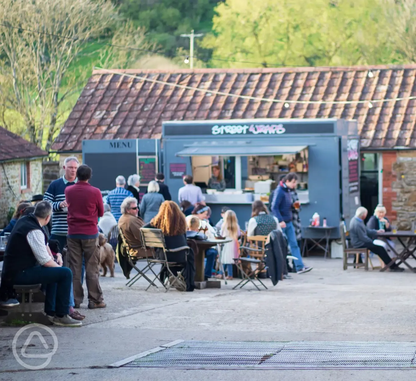 Food trucks on Fridays outside the cider barn