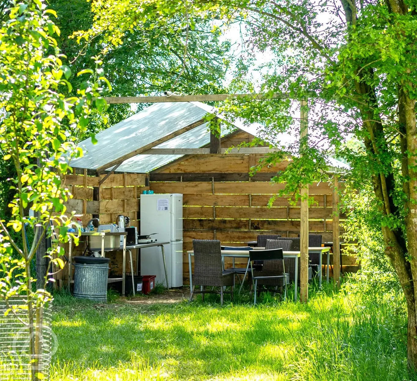 Covered kitchen