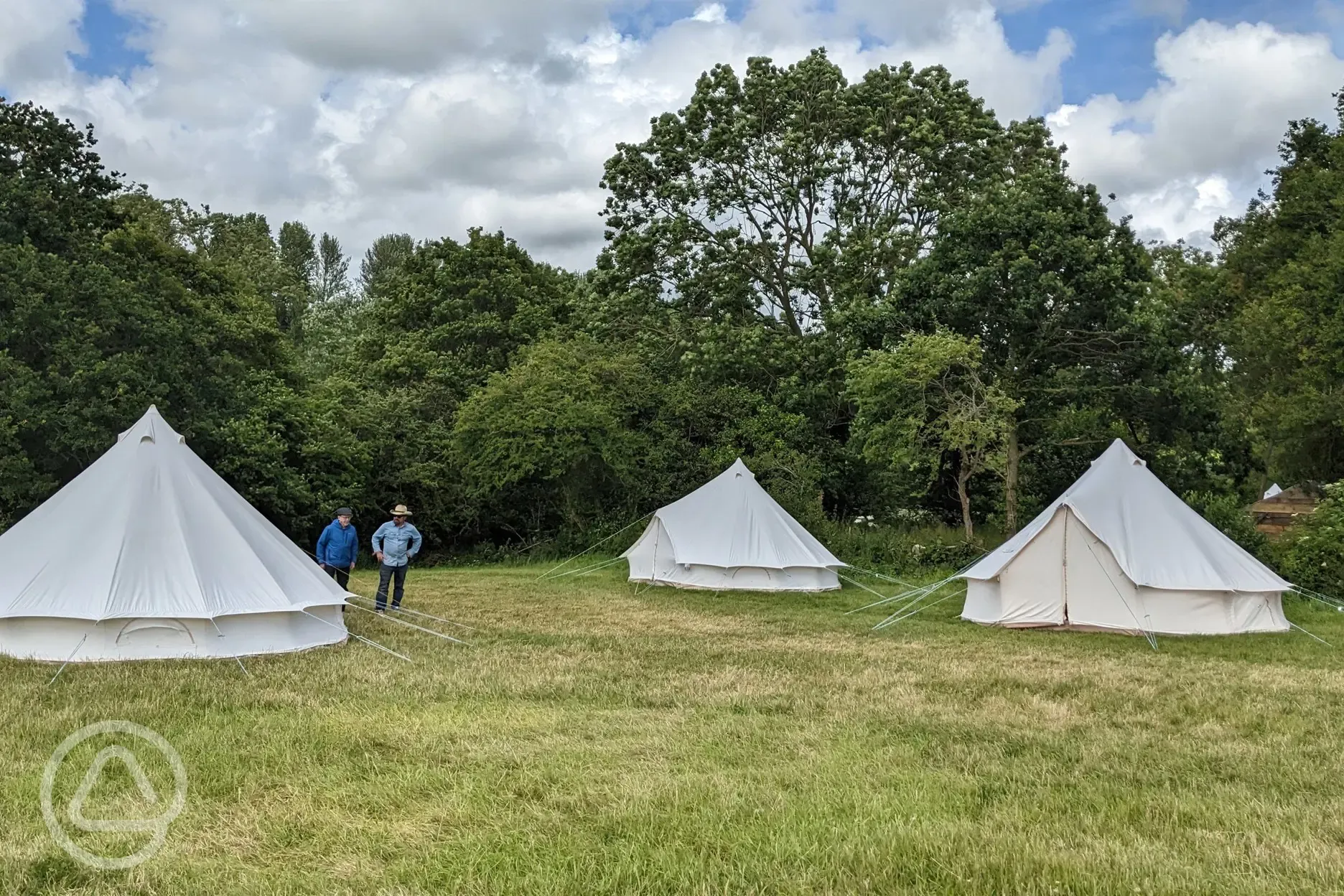 Unfurnished bell tent