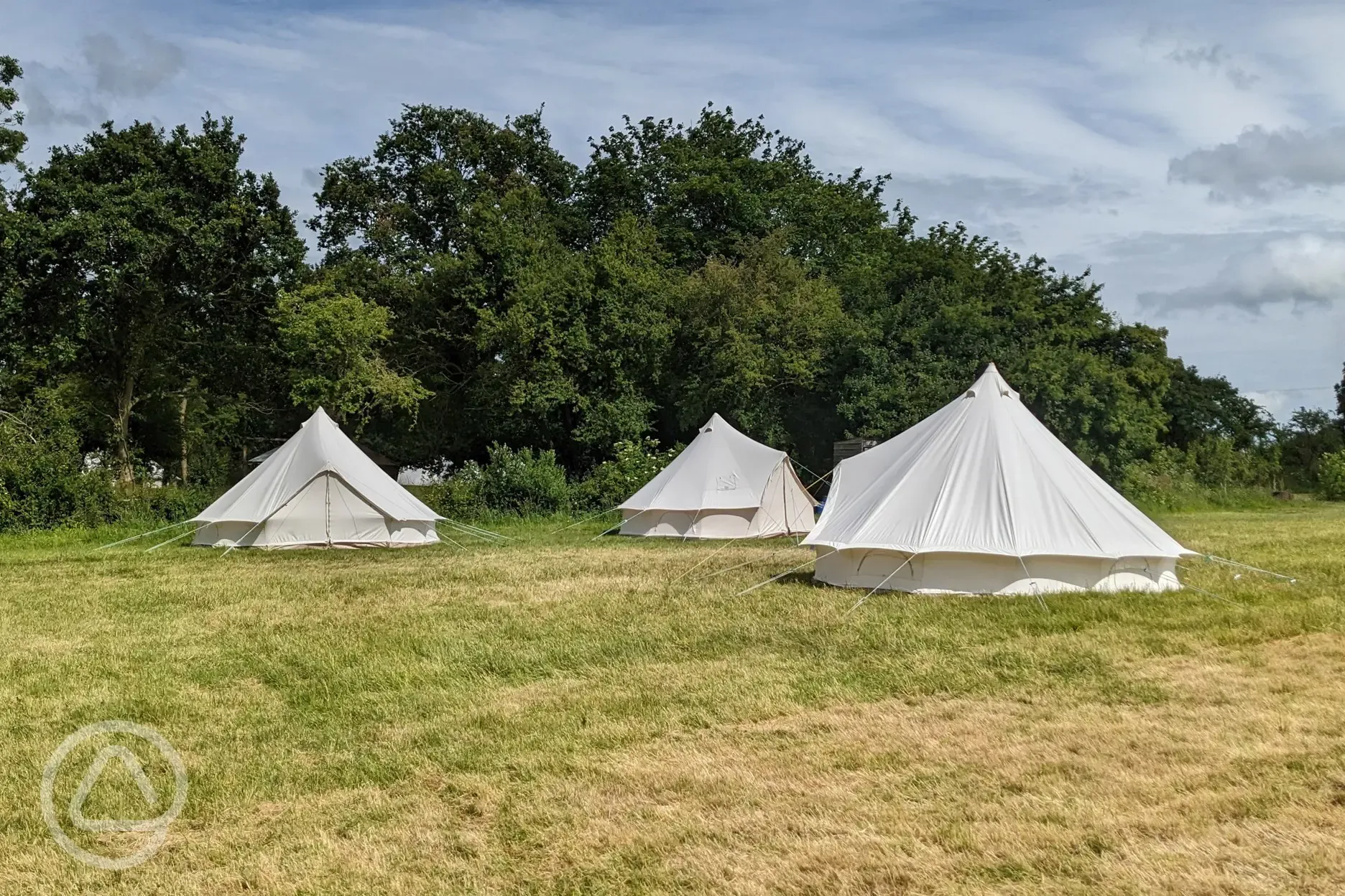 Unfurnished bell tent