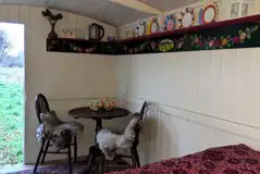 Shepherd's hut dining table