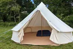 Unfurnished bell tent
