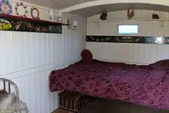 Shepherd's hut interior