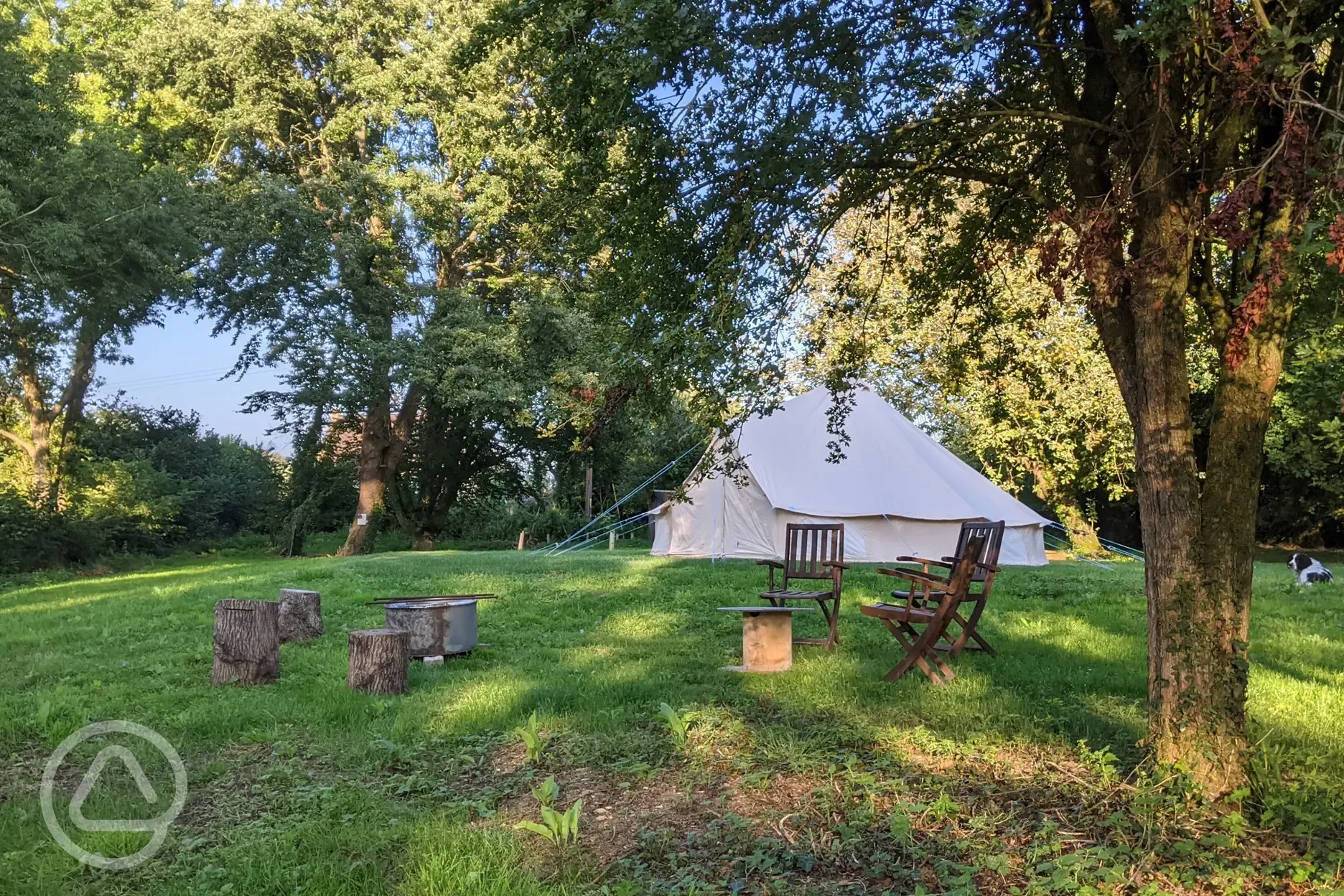 Furnished bell tent (pet friendly)