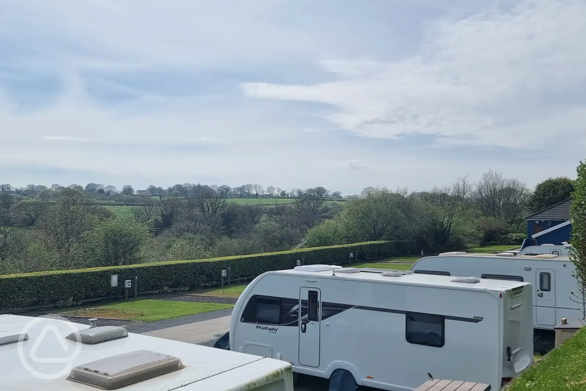 Fully serviced hardstanding pitches