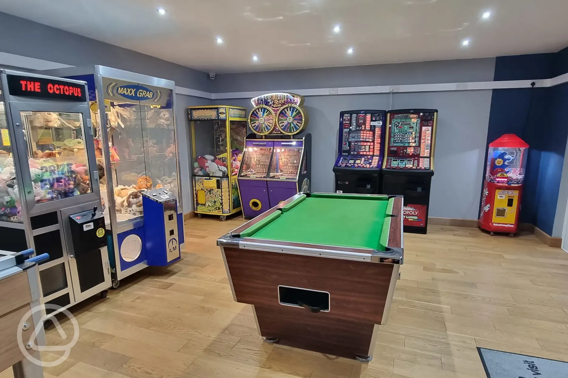 Games room open from 9am-9pm