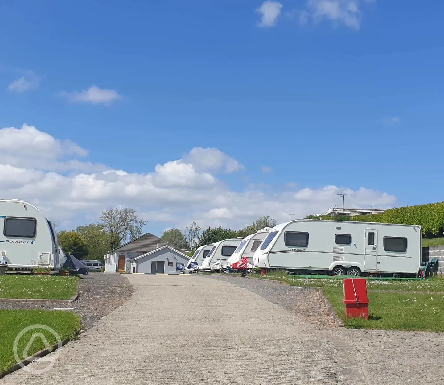 Fully serviced hardstanding pitches