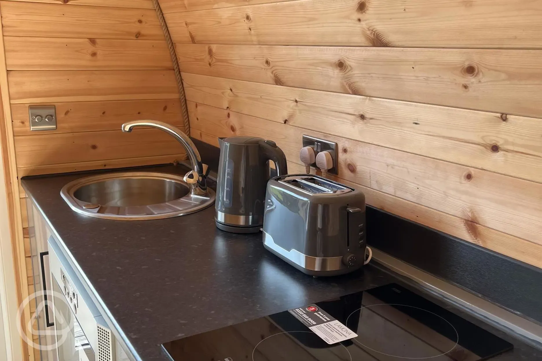 The Forest ensuite pod kitchenette