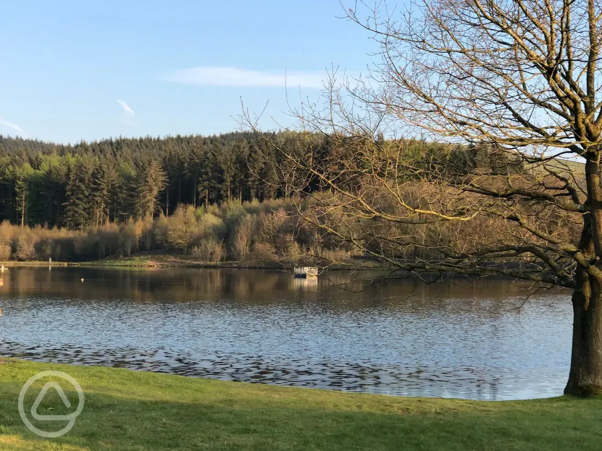 Ridgegate Reservoir opposite the pod