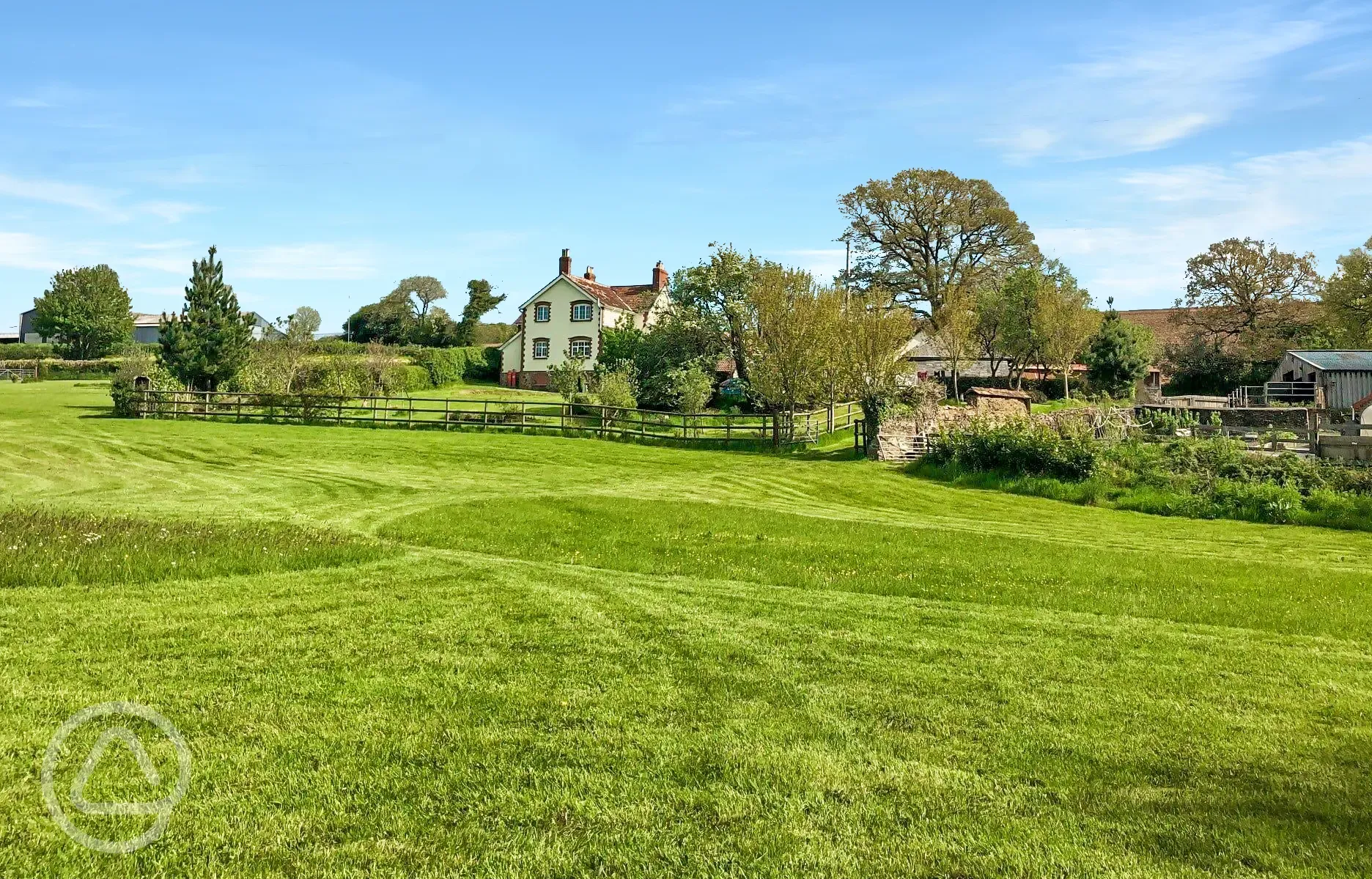 Non electric grass tent pitches