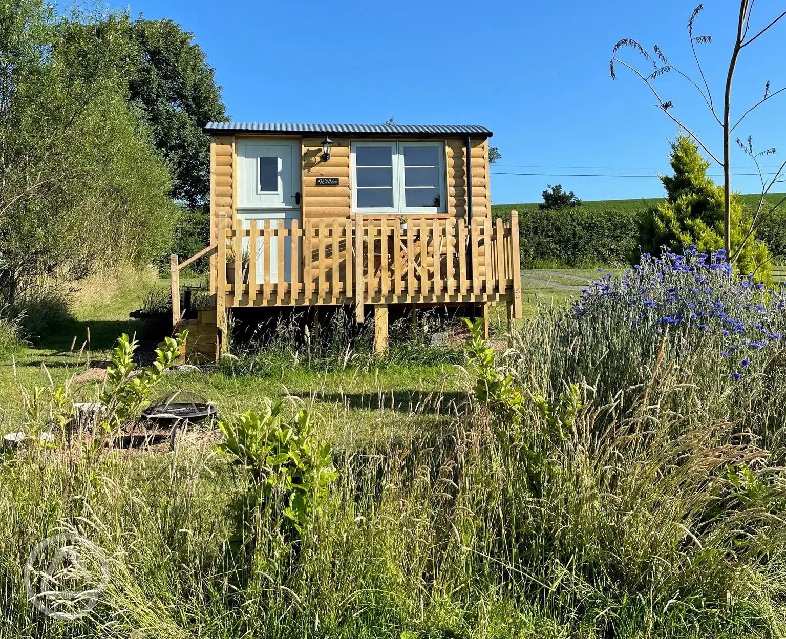 Willow shepherd's hut