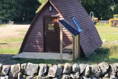 Apex glamping pod exterior