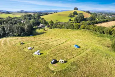 Aerial of the campsite