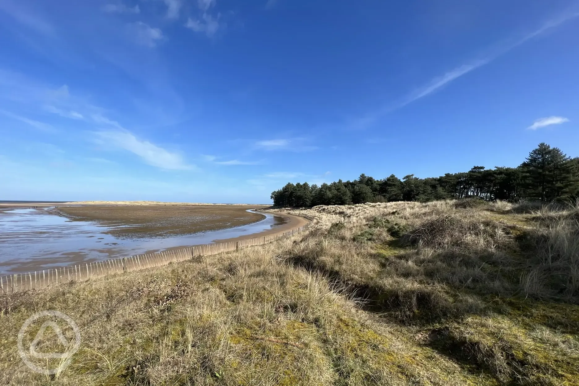 Nearby beach