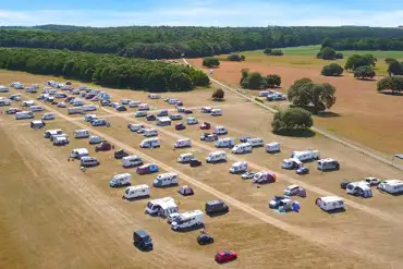 Aerial of the campsite