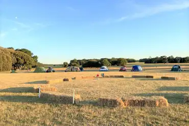 Non electric grass tent pitches