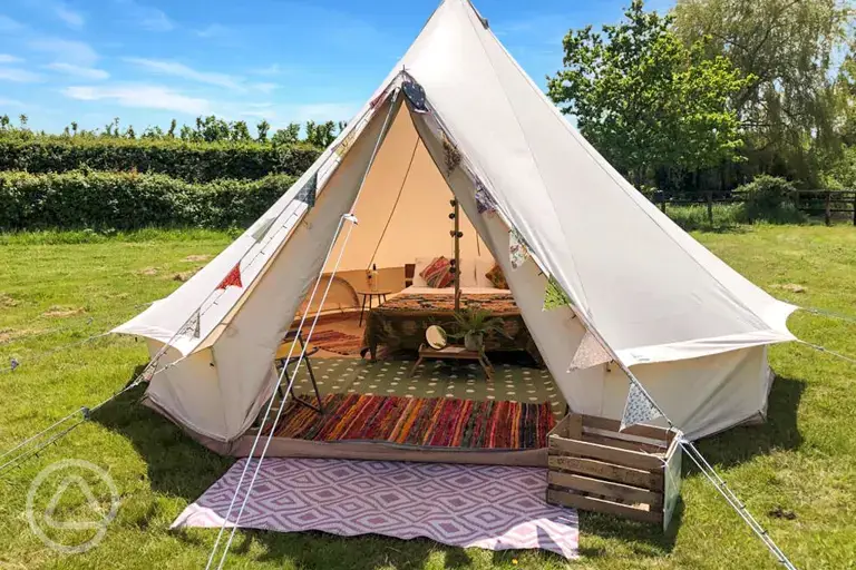 Furnished bell tent