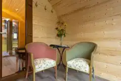 Carrock View Glamping Pod seating area