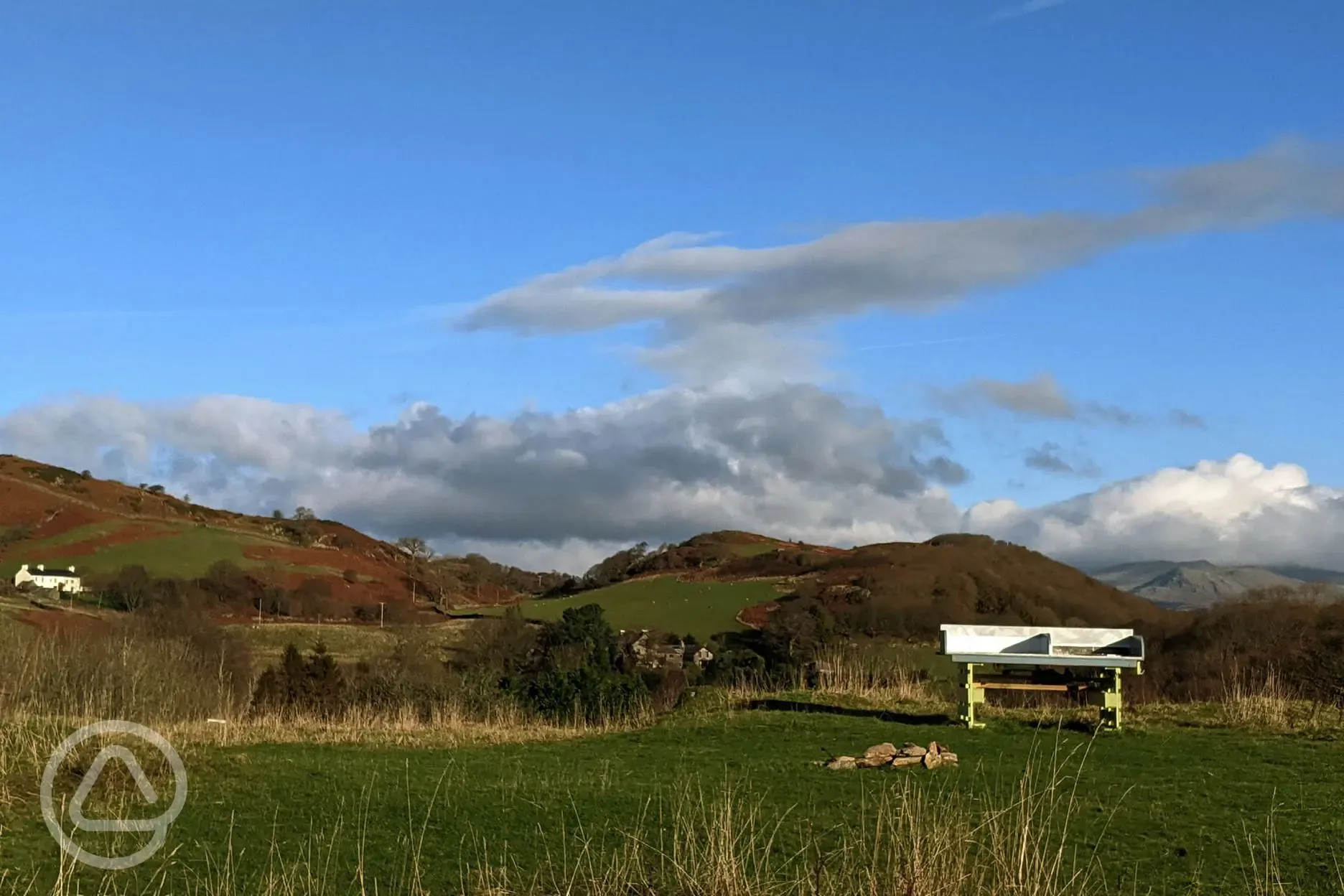 Daisy camp kitchen unit facing Coniston Fells 