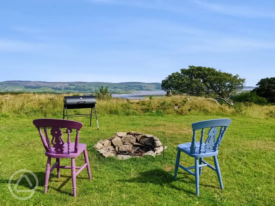 Communal fire pit in the Daisy camp 