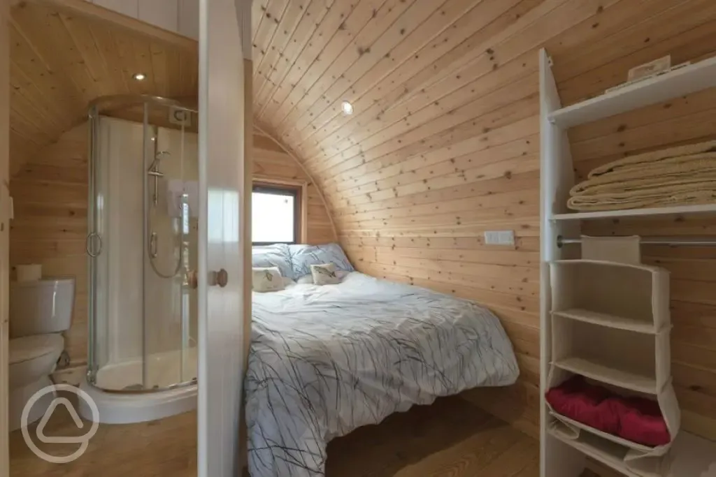 Glamping pod interior