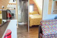 Glamping pod interior