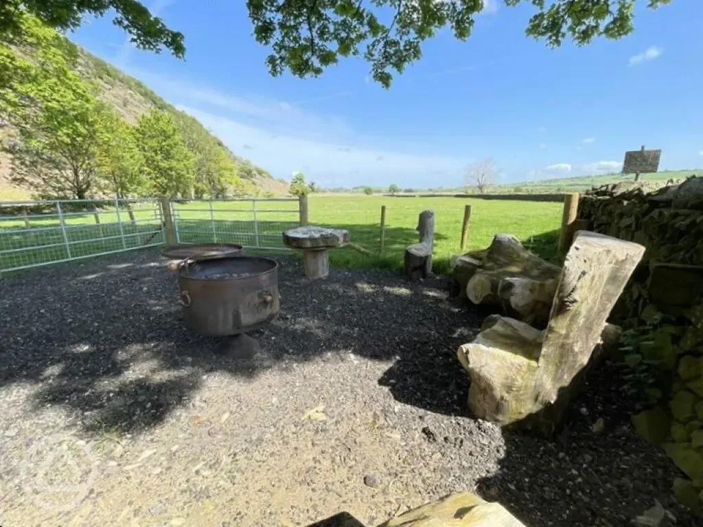 Fire pit seating area