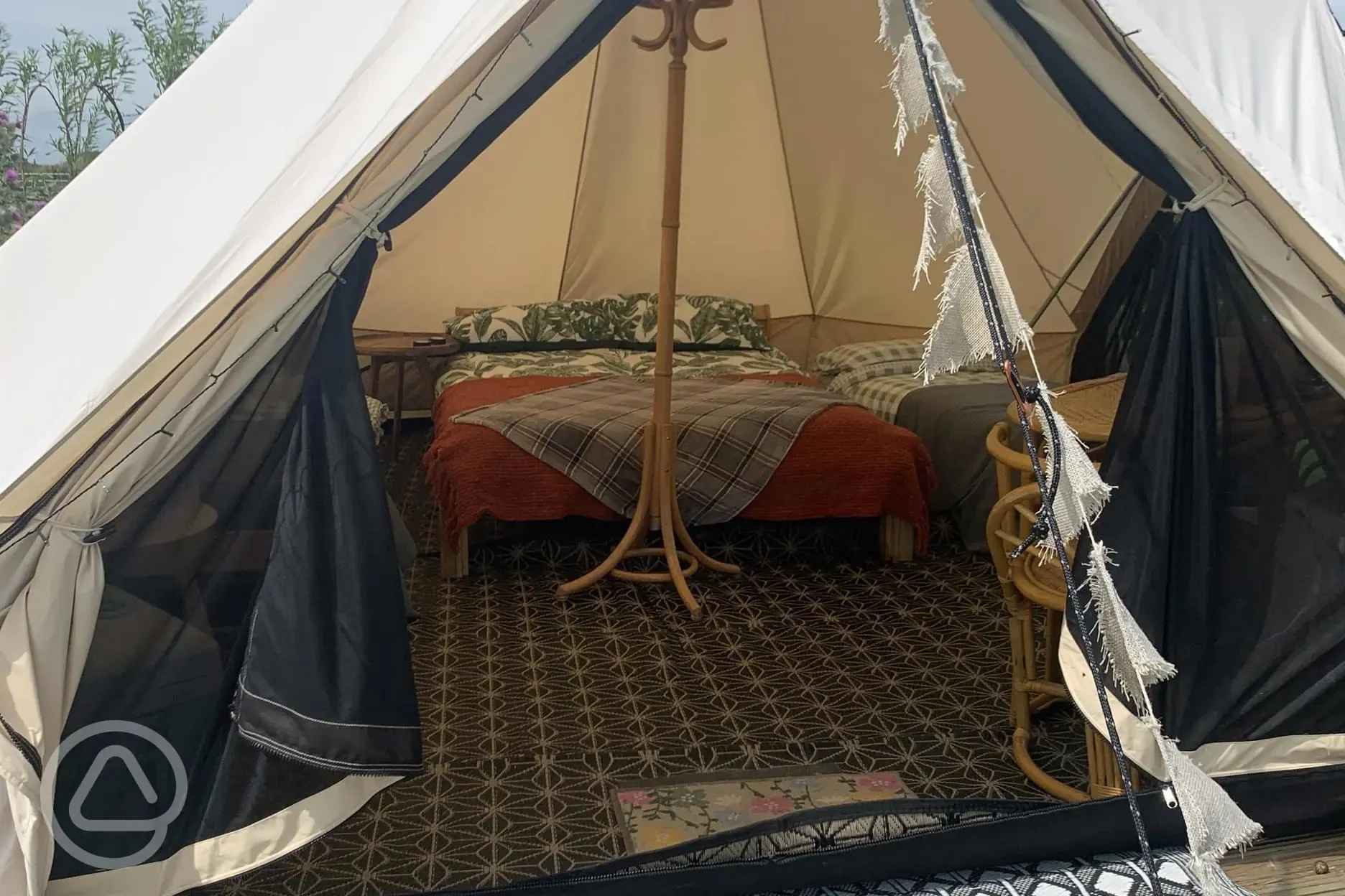 Bell tent interior