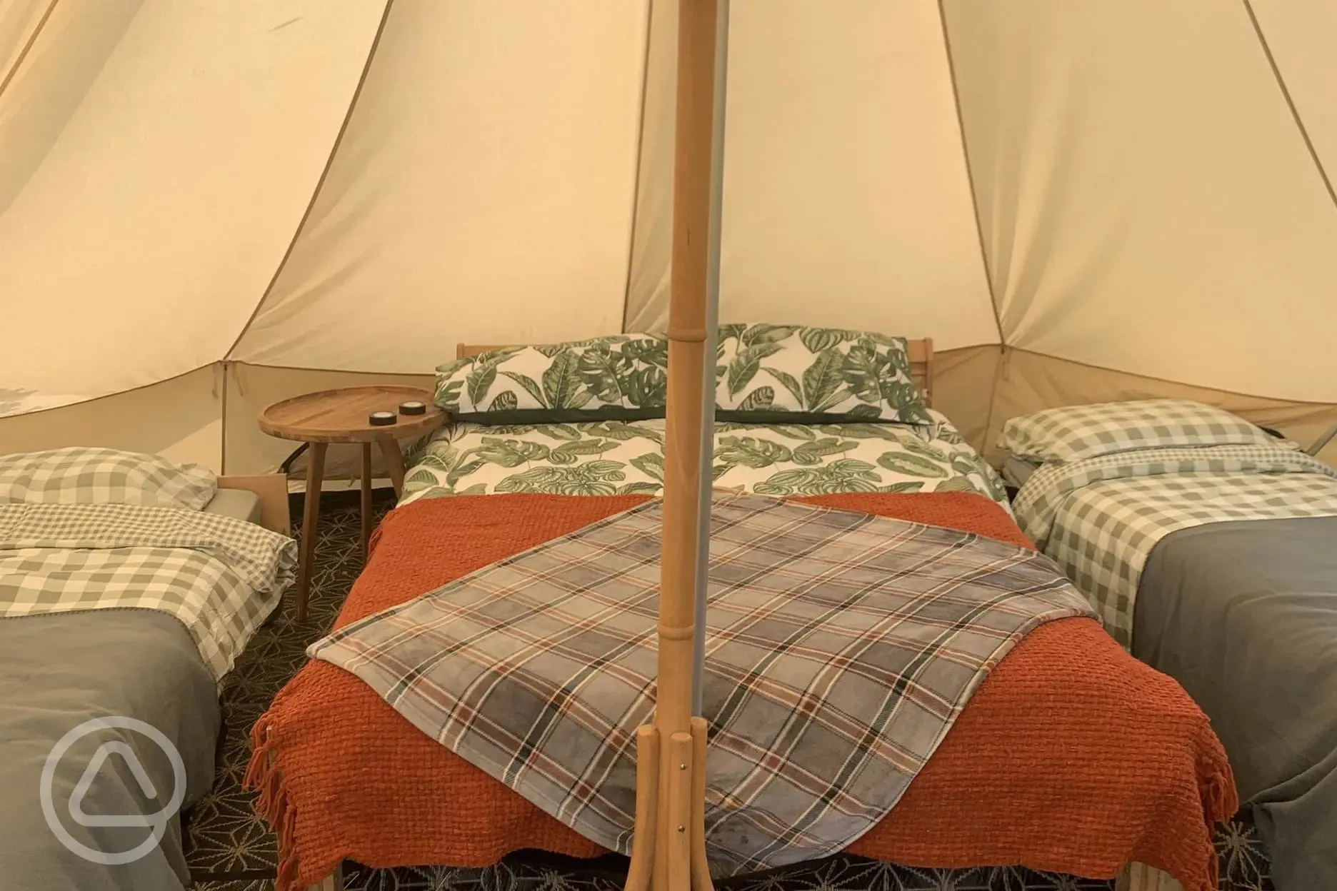 Bell tent interior