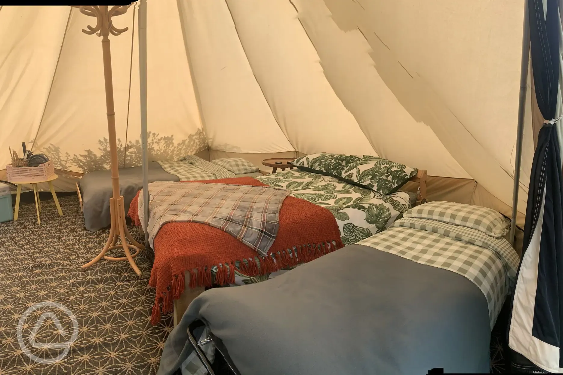 Bell tent interior