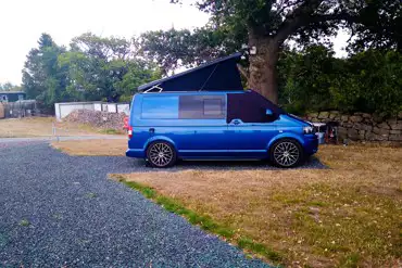 Small campervan on all weather hardstanding (optional electric)