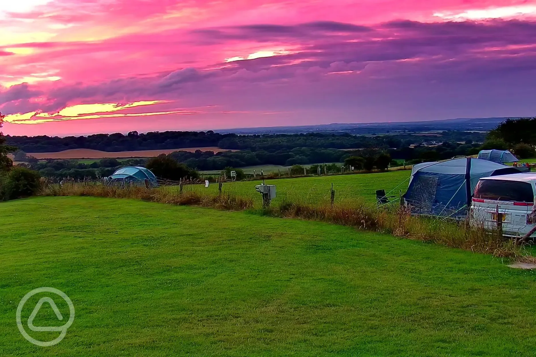 Sunset over the AONB