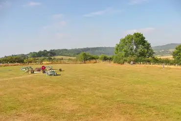 View from the campsite over the Shropshire Hills ANOB