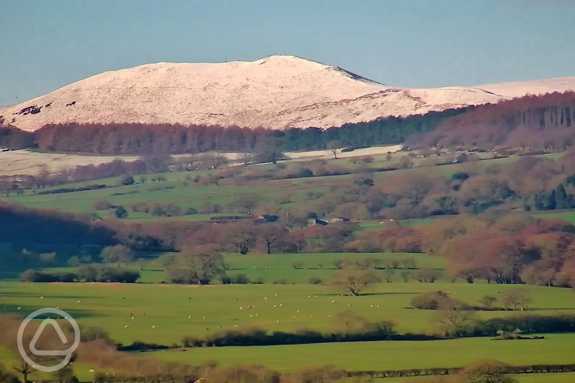 View of Lawley. A great 5* walk from the site 