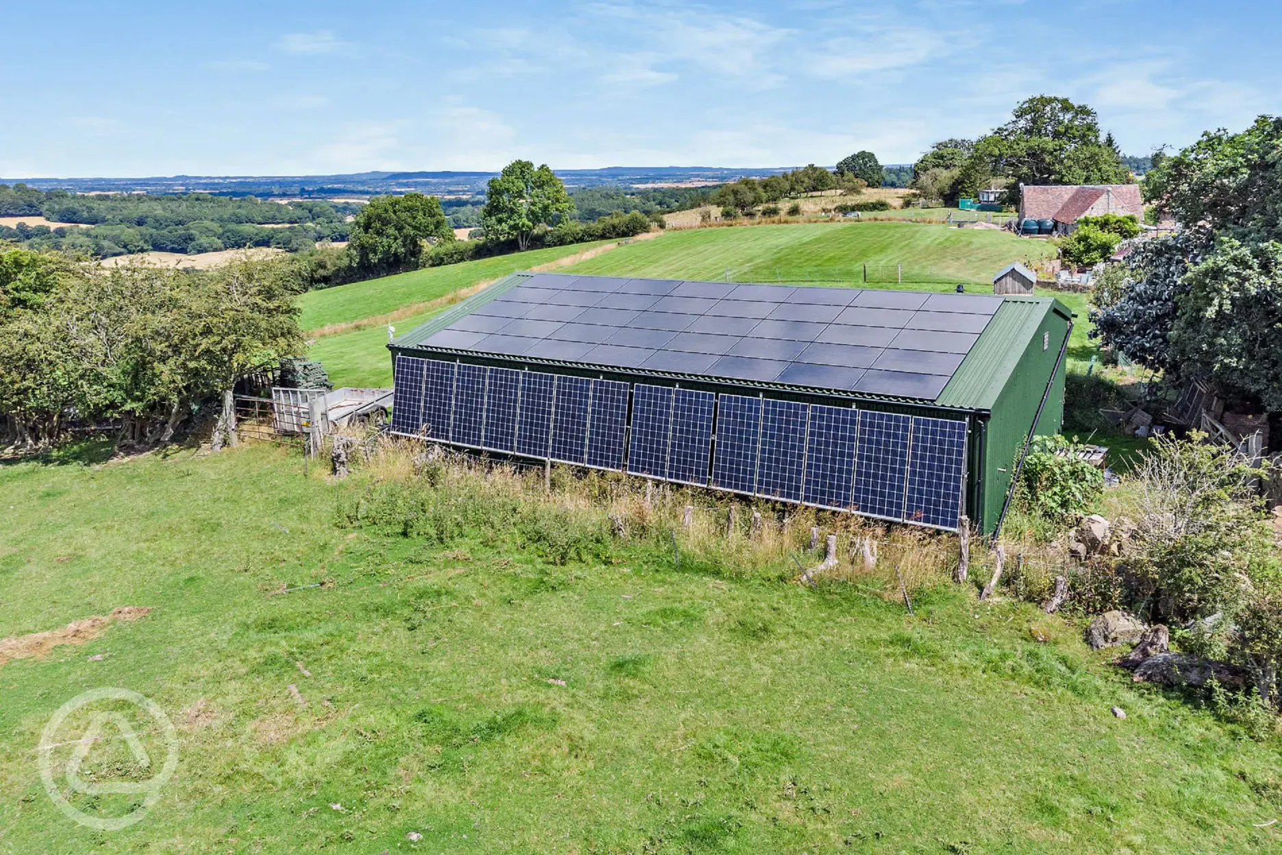 The Solar Barn generating our electricity
