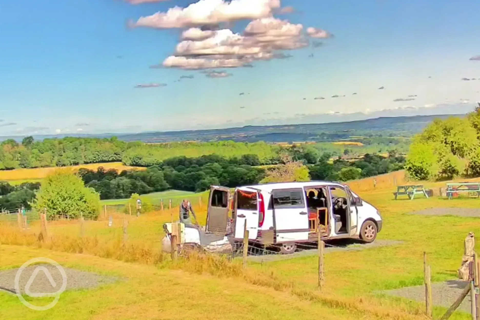 Small campervan on hardstanding pitches (optional electric) Small campervan on hardstanding pitches (optional electric)