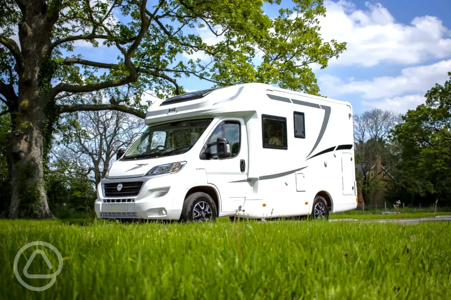 Motorhome on a hardstanding pitch