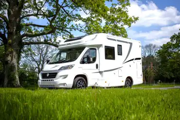 Motorhome on a hardstanding pitch