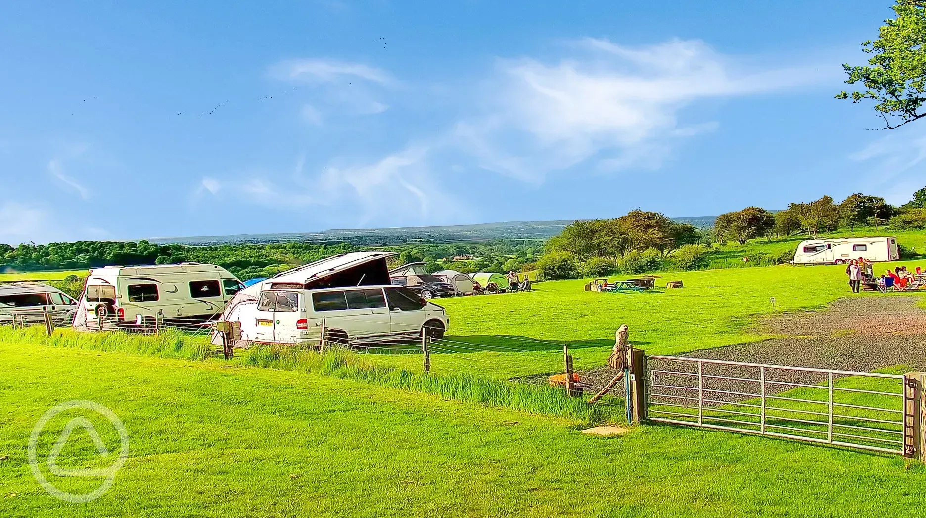 Grass and all weather hardstanding pitches 