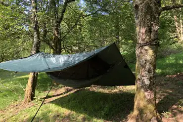 Non electric grass tent pitches - hammocks welcome