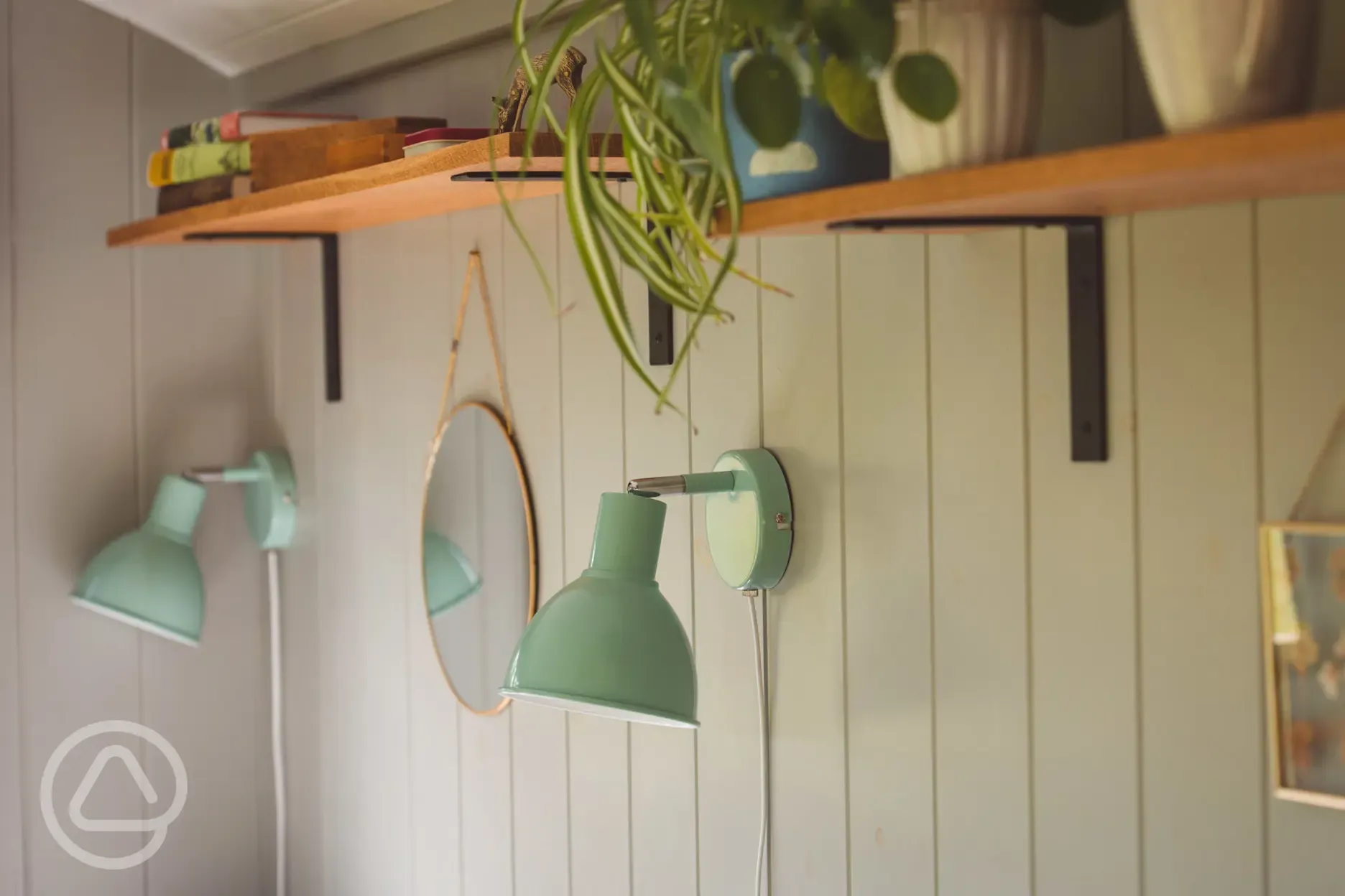Yarrow shepherd's hut lighting