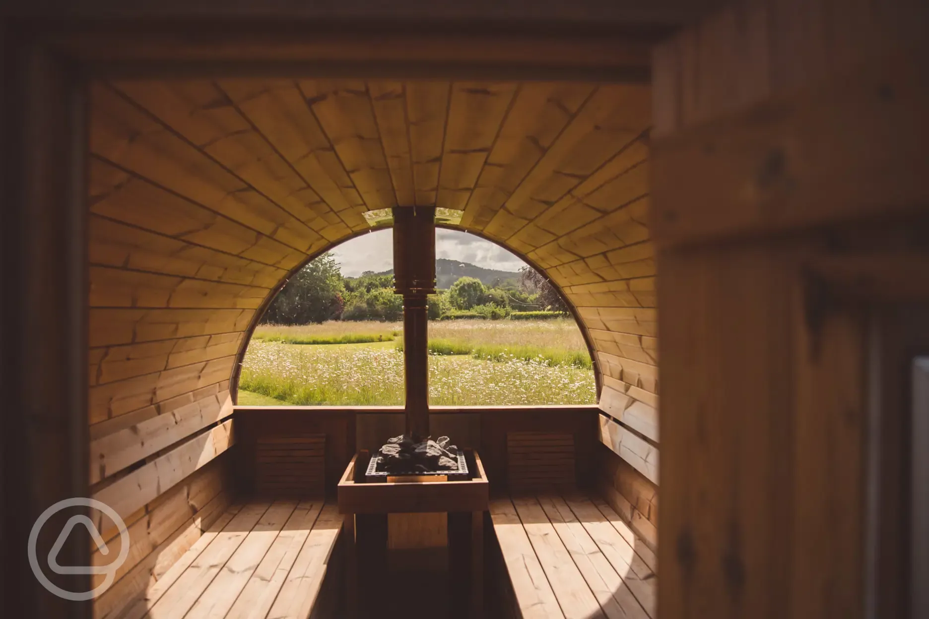 View into the sauna