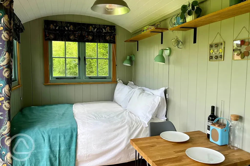 Yarrow shepherd's hut interior