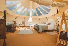 Bluebell interior at Knowle Meadow Camping Bluebell interior at Knowle Meadow Camping