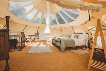 Bluebell interior at Knowle Meadow Camping