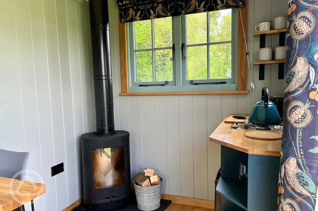 Yarrow shepherd's hut interior