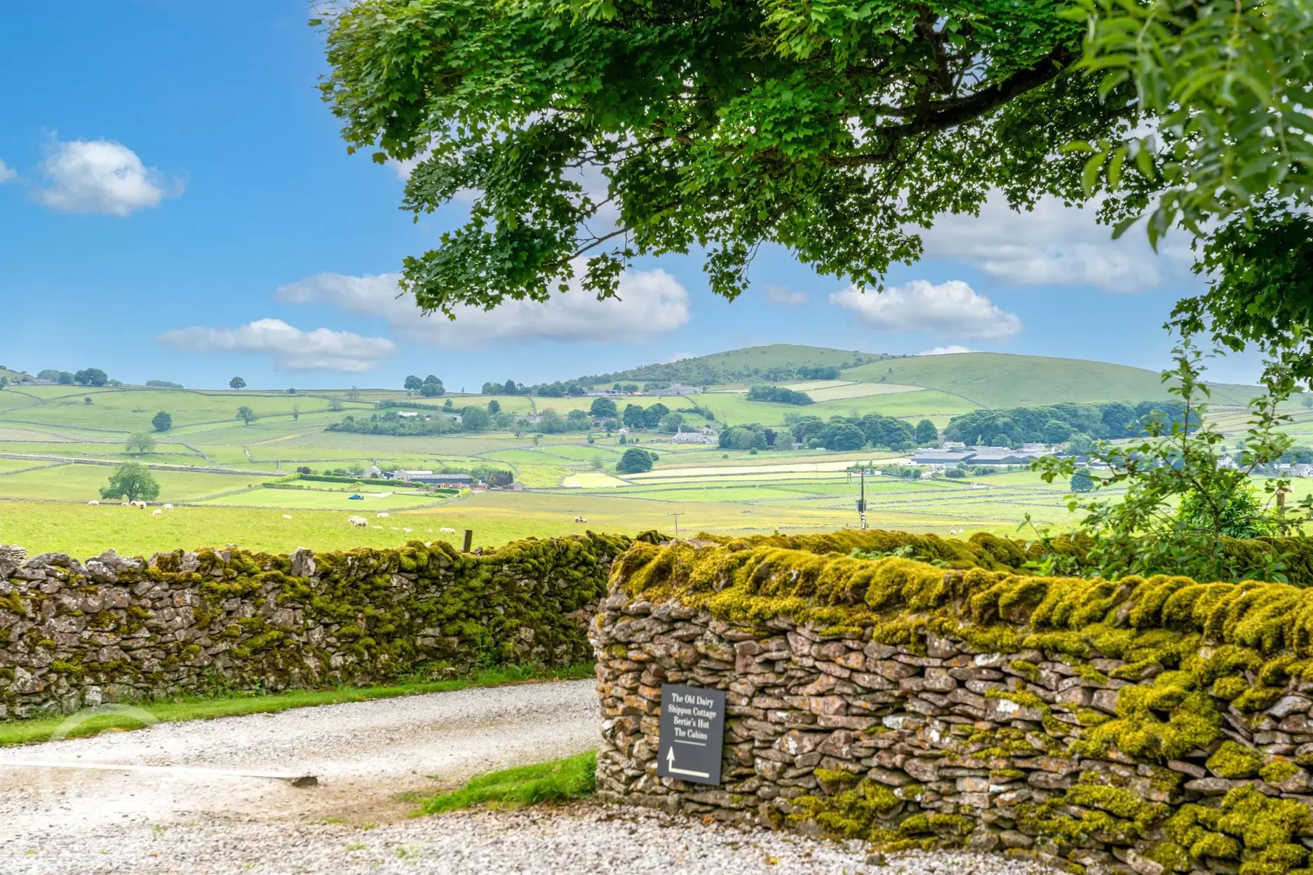 Countryside views from the site